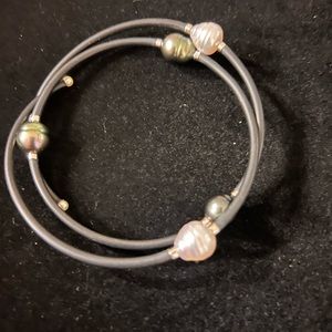 Tahitian pearl rope bracelet